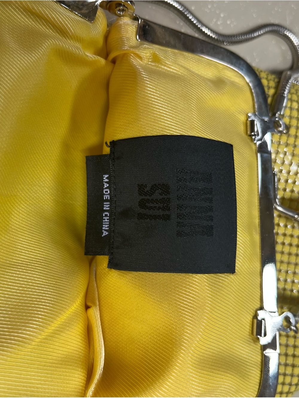Anna Sui Yellow chain mail purse from Ssense. Like new. - Picture 2 of 5